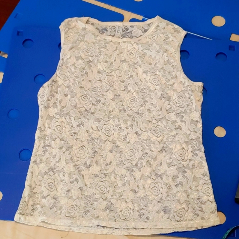 Lace Stretch Tank Top